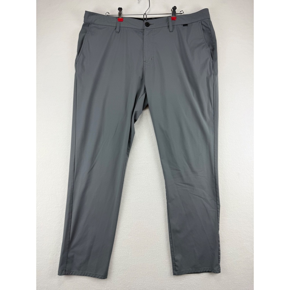 TravisMathew Golf Pants Mens 40 Grey Performance Stretch Straight Leg